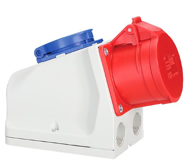 PCE CEE-Wanddose 5x32A m.Schu.Dose 9225-6