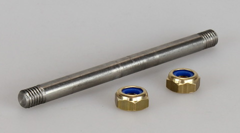 Achse 8 x 106 mm mit Sicherungsmuttern