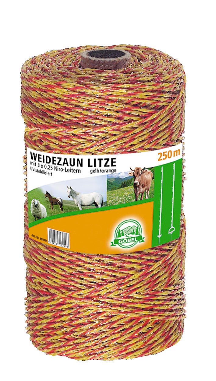 Jumbo-Kunststofflitze 250m 3 x 0,25 Niro g/o