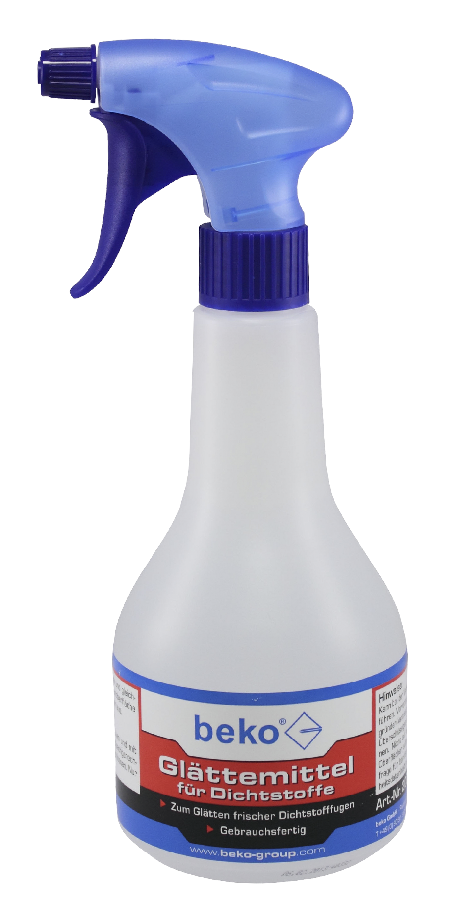 Glättemittel für Dichtstoffe , gebrauchsfertig in der Sprühflasche, 500ml