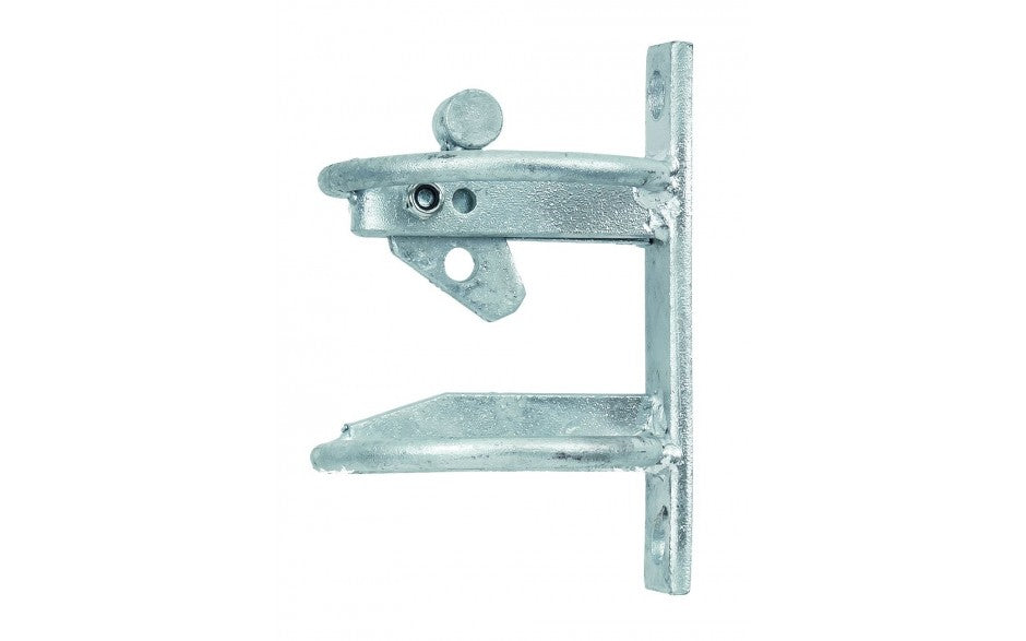 Weidetorverschluß mit automatischer Verriegelung