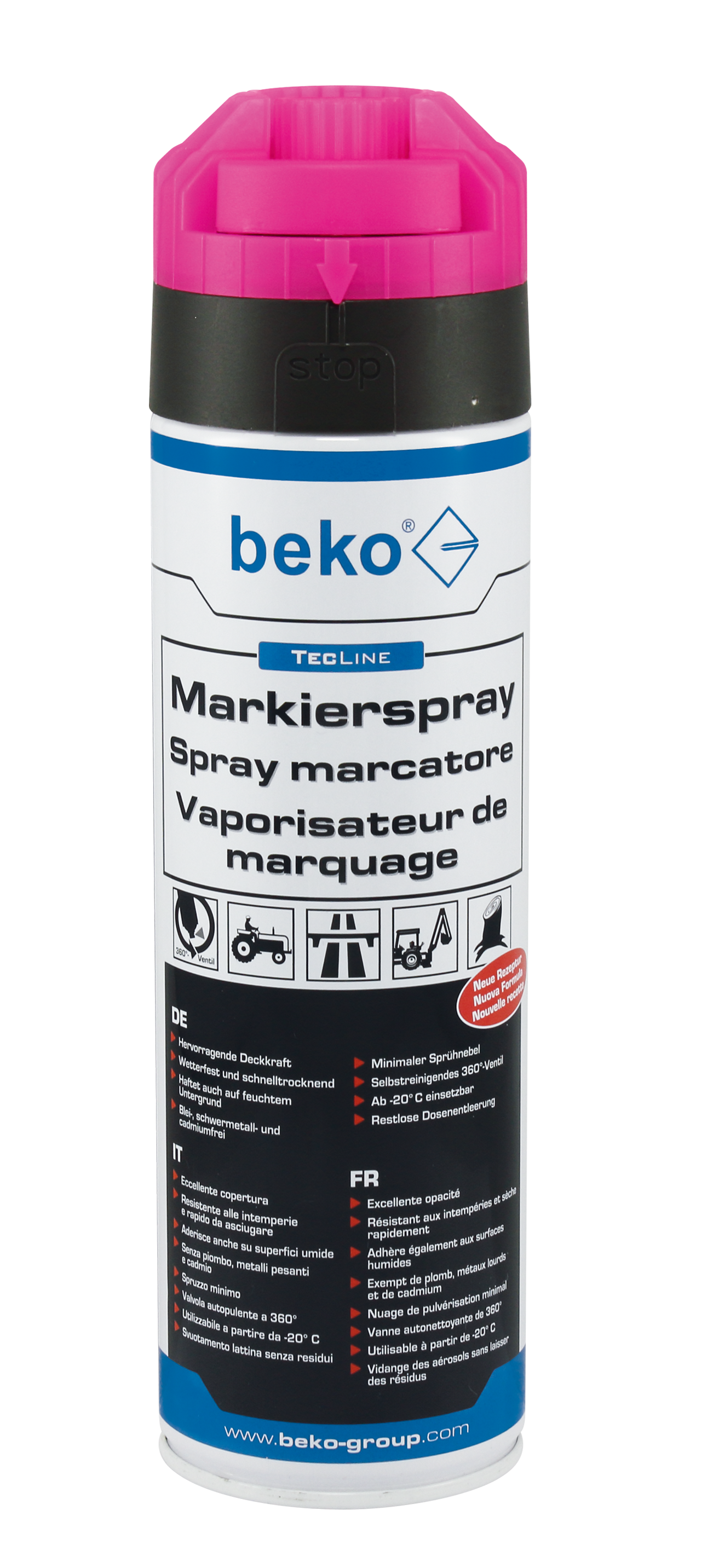 TecLine Markierspray 500ml leuchtpink