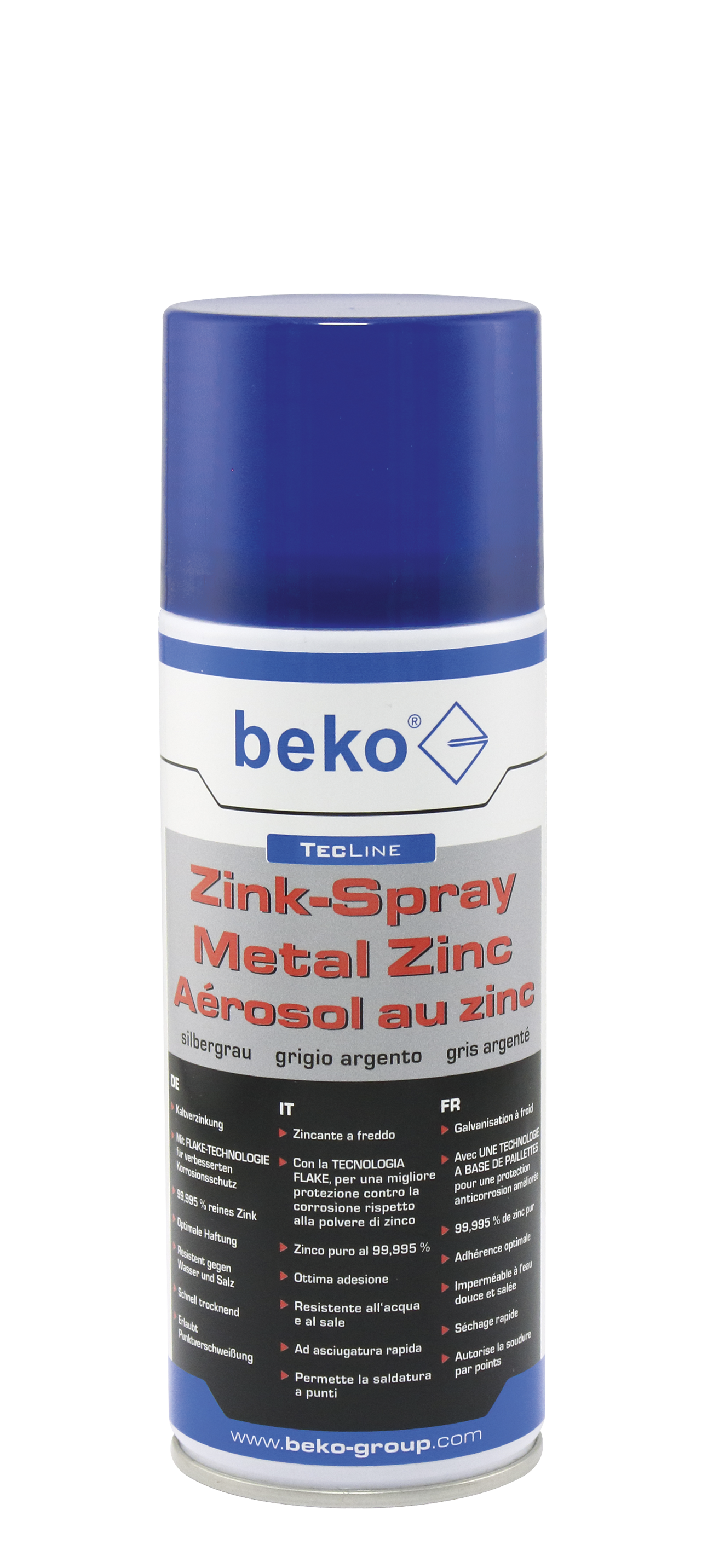 TecLine Zink-Spray 400ml silbergrau