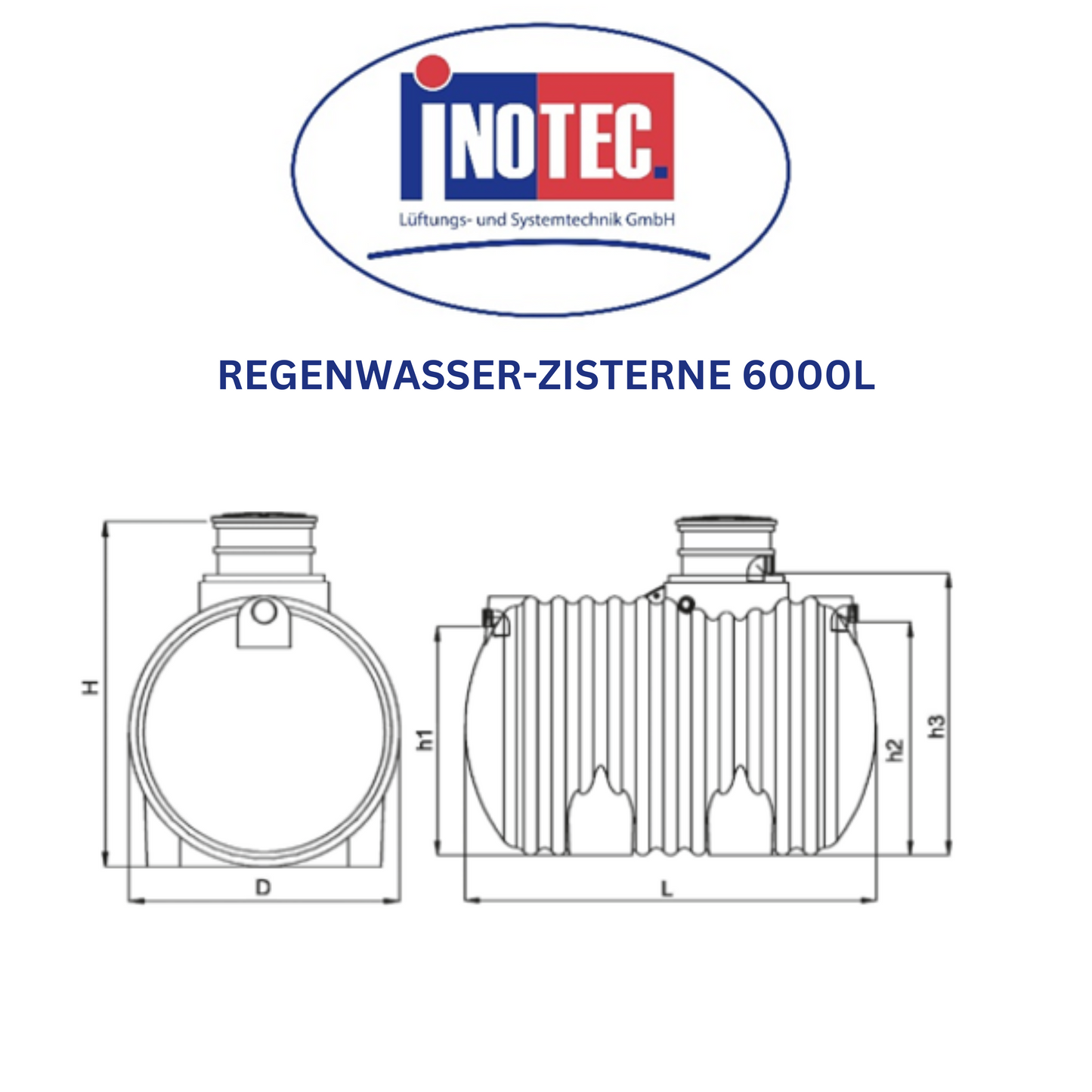 REGENWASSER-ZISTERNE 6000 L ❗ nur telefonische Bestellung ❗
