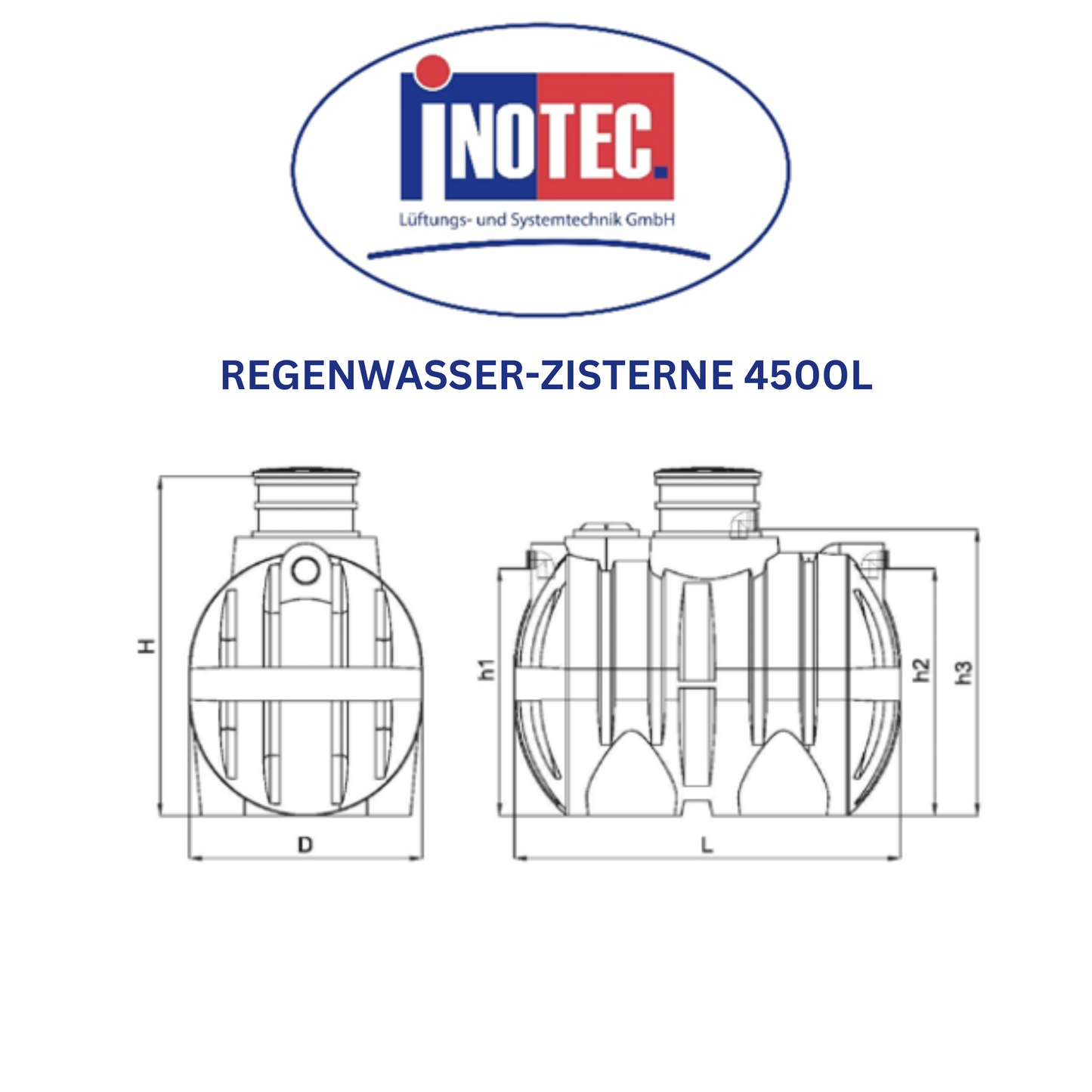 REGENWASSER-ZISTERNE 4500 L ❗ nur telefonische Bestellung ❗