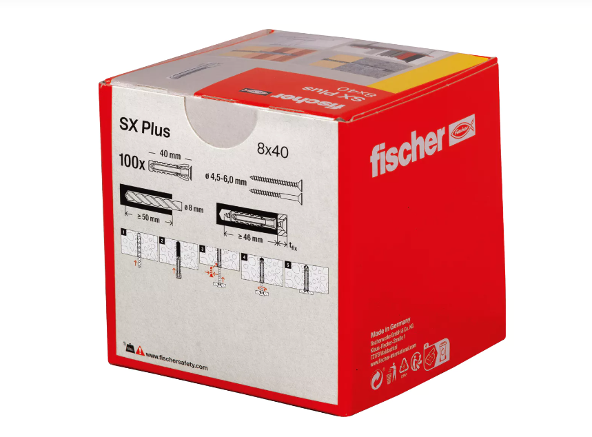 Dübel SX Plus 8x40 Fischer, 100 Stück