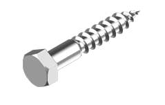 VA Sechskant Holzschraube 6 x 60mm (100 Stk)