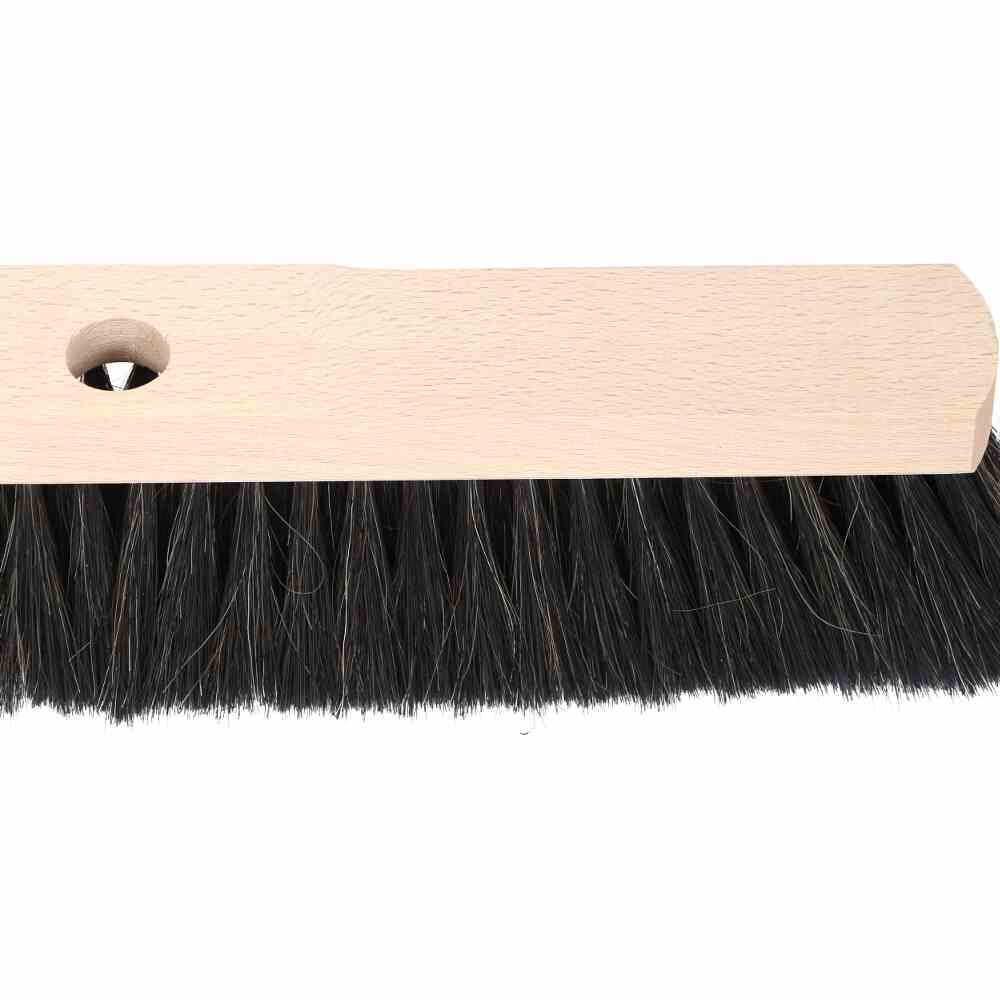 Saalbesen Naturhaar 60 cm Sattelholz mit Stielloch