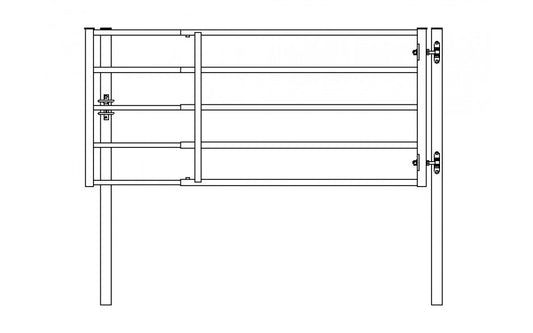 Weidetor C-Profil , 305-400 cm x 114 cm