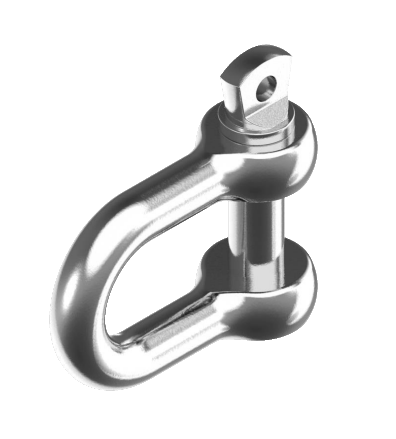 Rundschäkel kurz, 8mm, geschmiedet