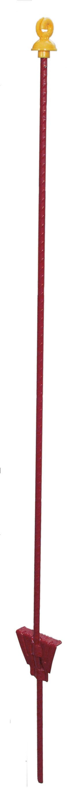 Weidezaunpfahl oval D - schwarz, metall