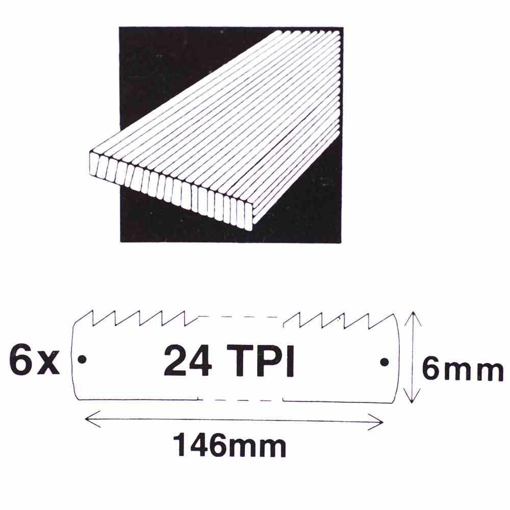 Ersatz-Sägeblätter 150mm 12 Stück