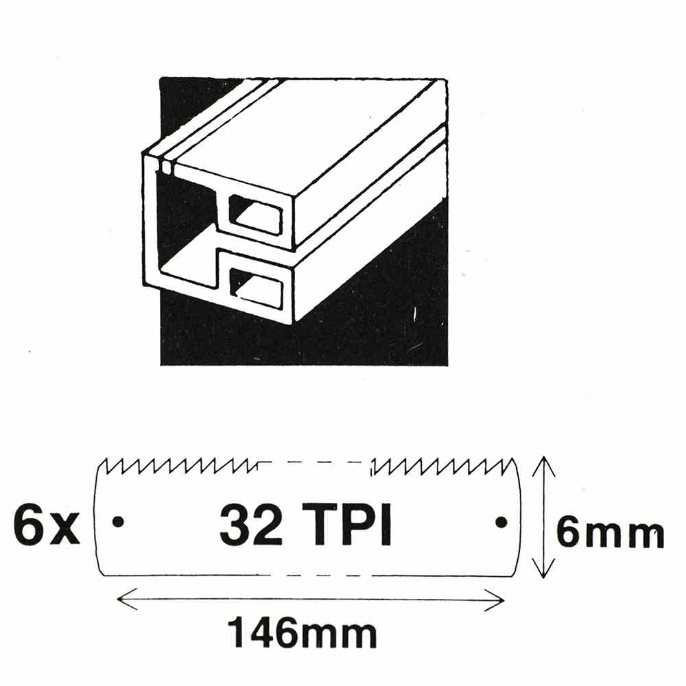 Ersatz-Sägeblätter 150mm 12 Stück