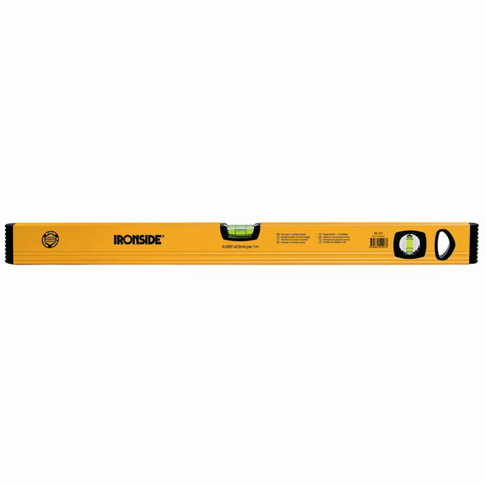 Alu Wasserwaage 60 cm, 2 Libellen, gelb