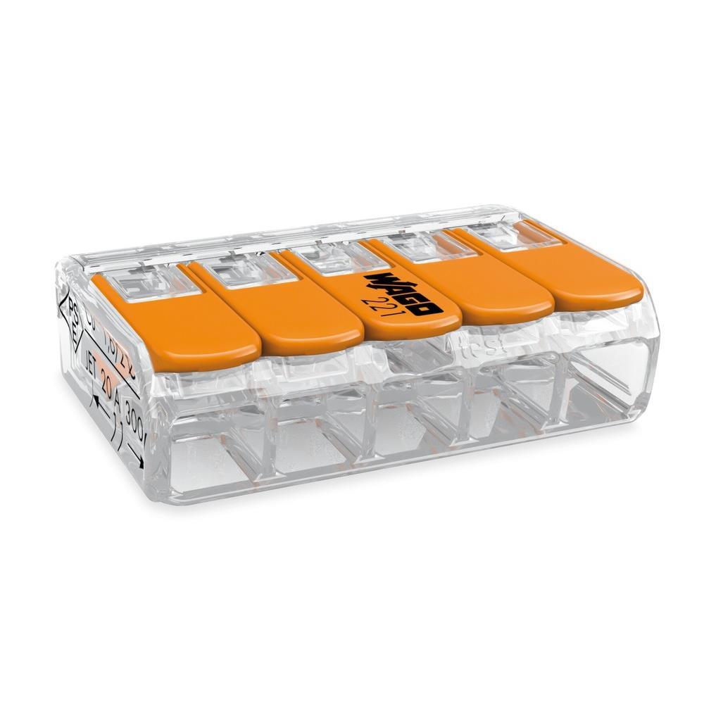 Steckklemme 221-415 5-fach 32A, 25 Stück