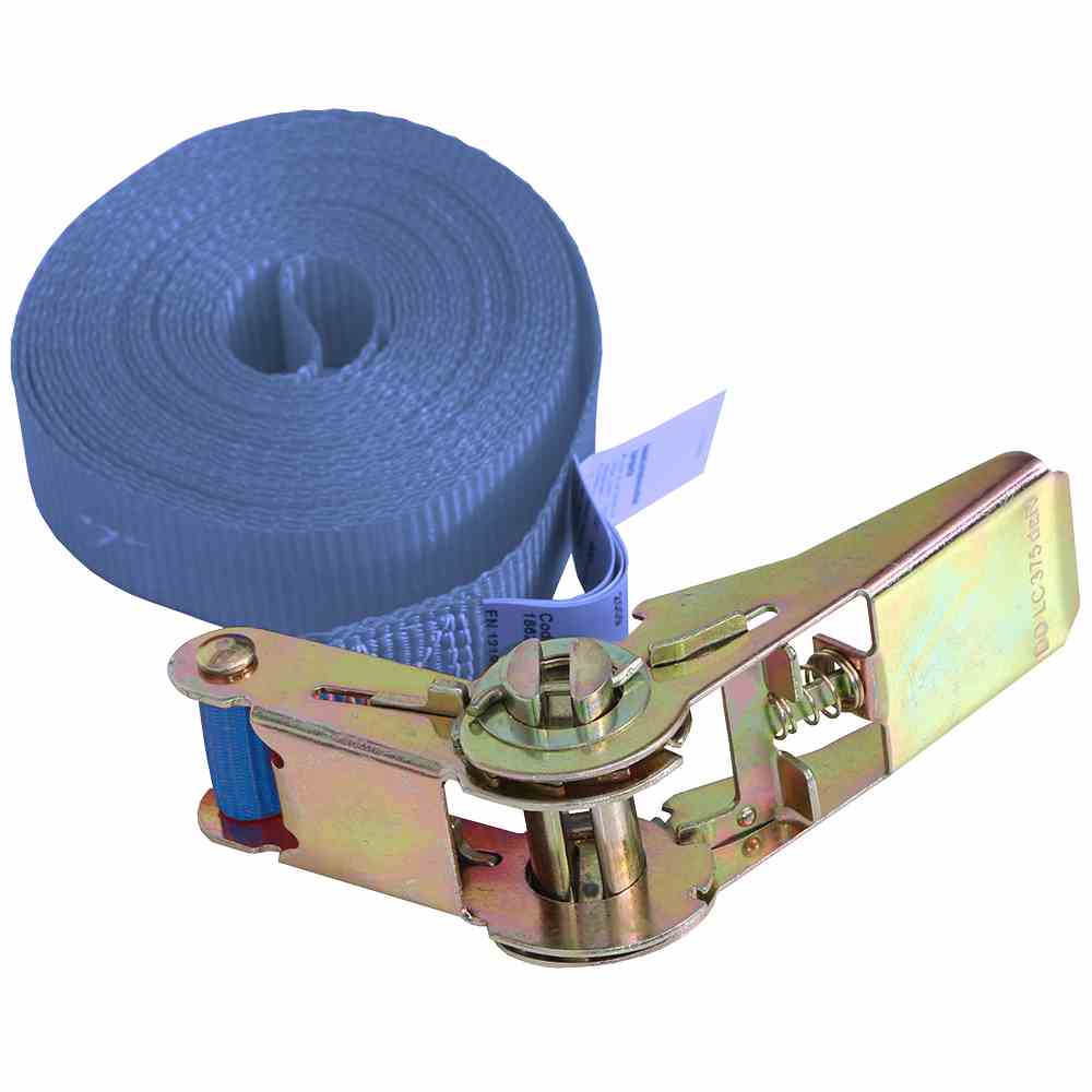 Zurrgurt 50mm blau mit Ratsche 6 m