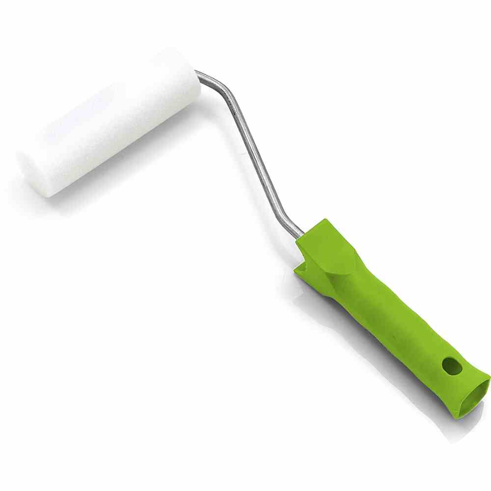 Lackierwalze fein 10 cm Komplettroller 28cm Ø35mm , Rundung gerade