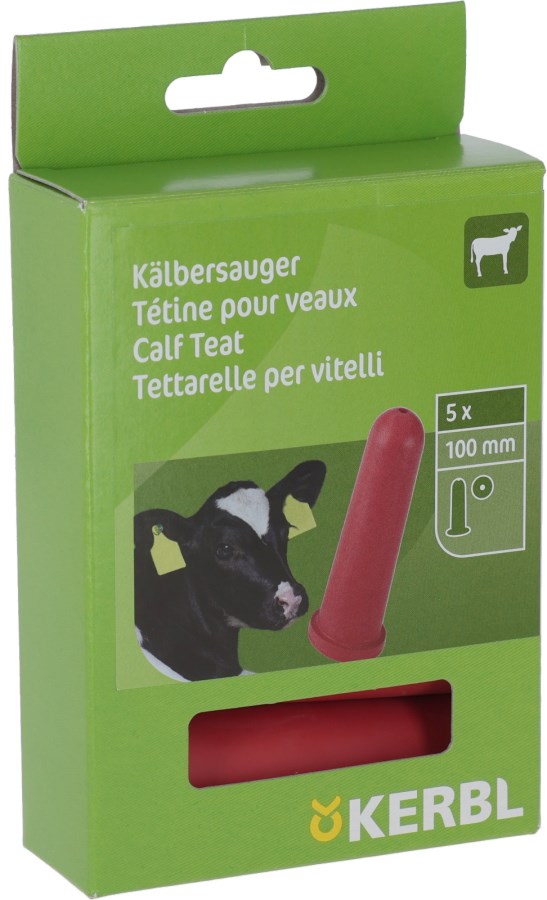 Kälbersauger kurz mit runder Lochung, 5 Stück