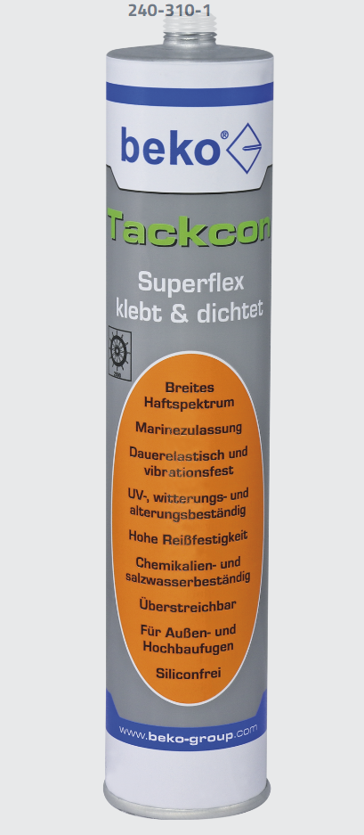 Tackcon 310ml weiß - Superflex klebt und dichtet