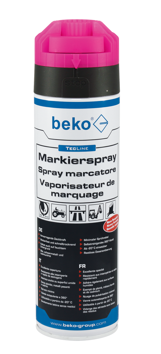 TecLine Markierspray 500ml leuchtpink