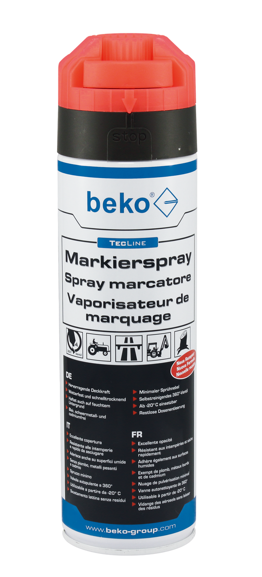 TecLine Markierspray 500ml rot