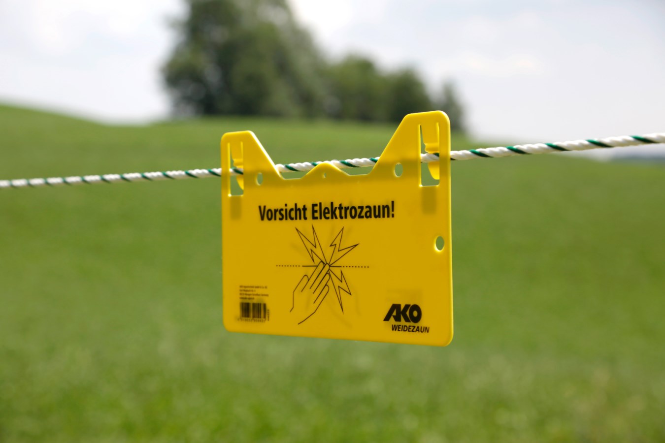 Warnschild Elektrozaun "hook - in"