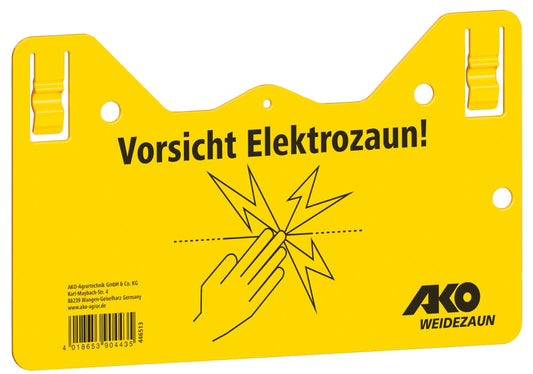 Warnschild Elektrozaun "hook - in"