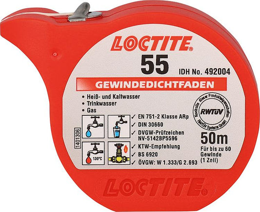 Gewindedichtfaden LOCTITE 55, 50m