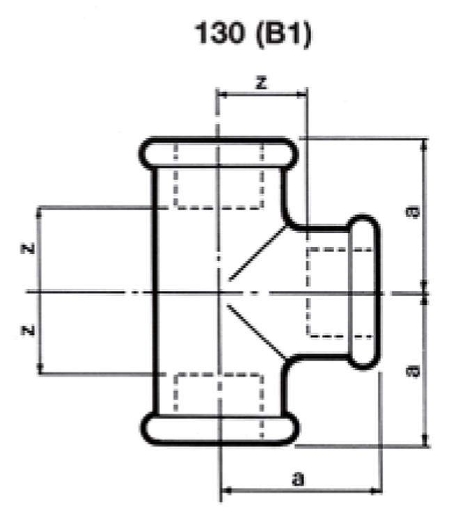 T-Stück DN 40 (1 1/2")