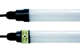 NT LED-Rohrleuchte T12, 150cm mit Röhre 28W, 5000K, 3600lm, dimmbar u. flackerfrei
