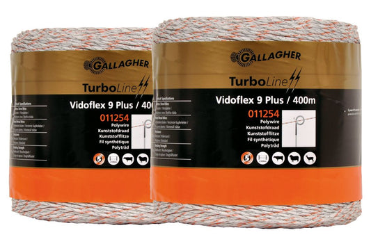 Duopack Vidoflex 9 TurboLine Plus (weiß, 2 x 400 Meter)