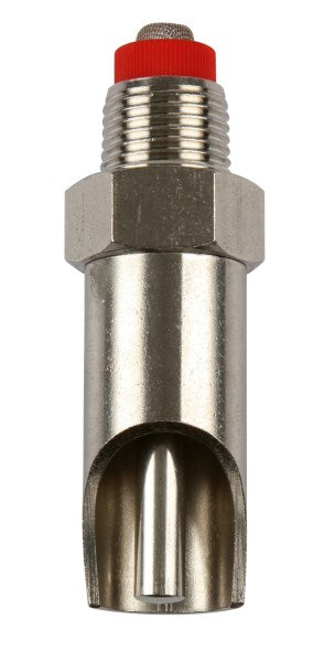 Beißnippel Edelstahl 3/4" mit 1/2" Anschluss