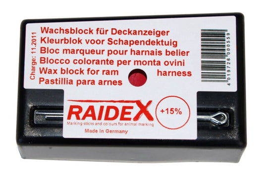 Wachsblock rot, orig. Raidex