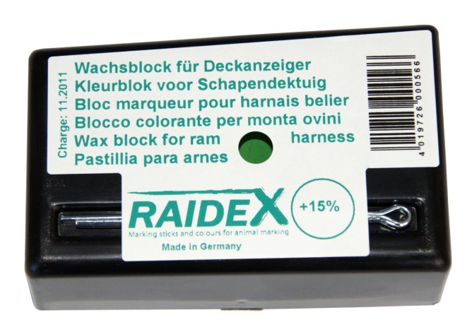 Wachsblock grün, orig. Raidex