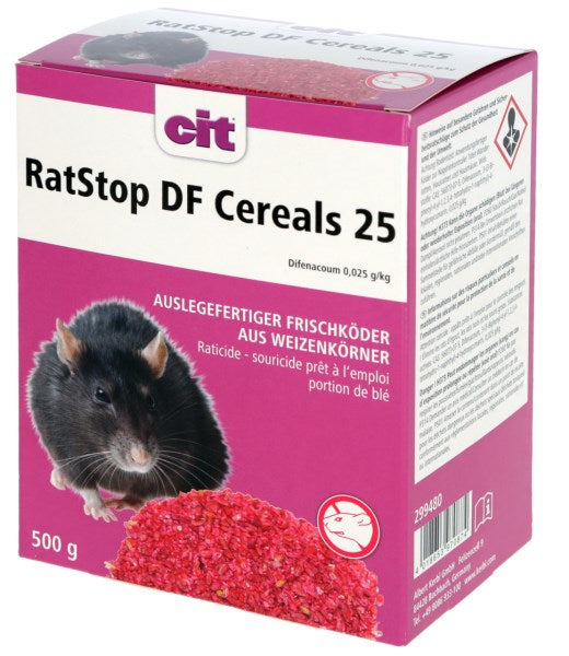 RatStop DF Cereal 25, 500g Difenacoum