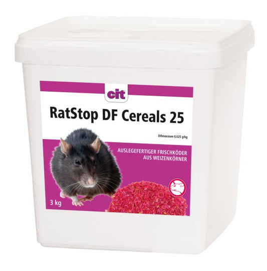 RatStop DF Cereal 25, 3kg Difenacoum