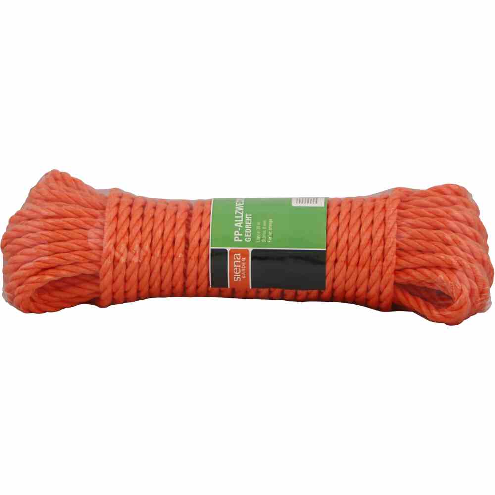 PP-Allzweckseil 8mm orange, 20 Meter