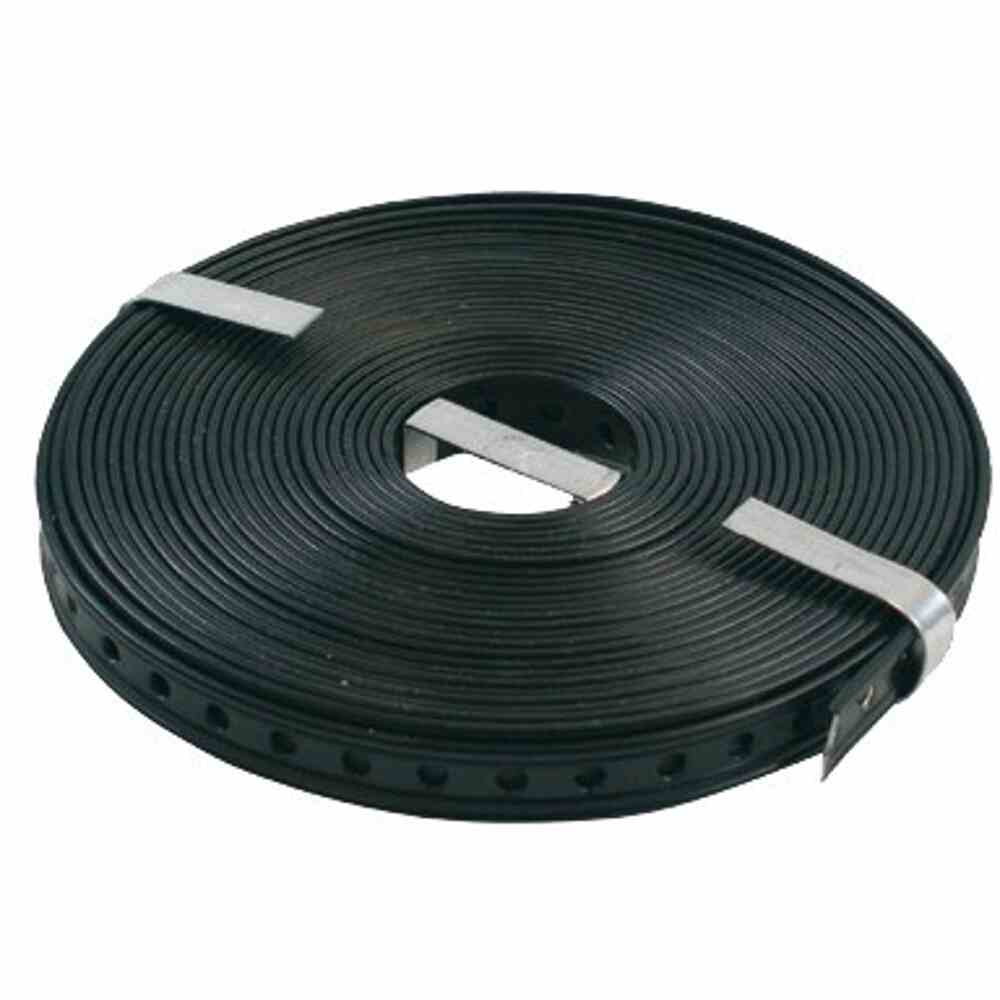 Lochband 19mm Stahl EMB-S (PVC ummantelt) 10m Rolle