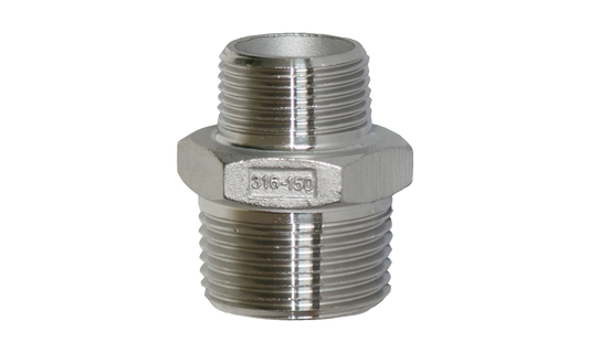 VA-Doppelnippel reduziert mit 6-kt. 1" x 3/4" AG