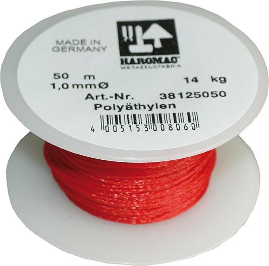 Maurerschnur, 1,0mm x 50m rot