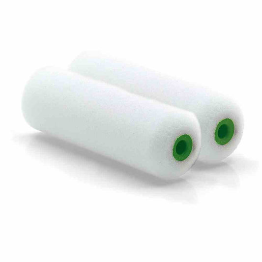 Lack-Walze Superfein 10 cm 2er-Set Ø 35 mm, Rundung beidseitig